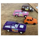 4 Tootsietoy cars
