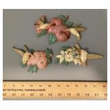 1993 Burwood hummingbird 3-piece wall art
