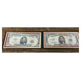 Two $5 bills