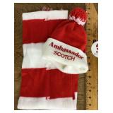 Acrylic Ambassador Scotch scarf and hat