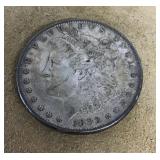 1883 Morgan silver dollar