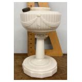 Milk glass Lincoln Drape oil lamp base