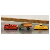 3 Tootsietoy trucks