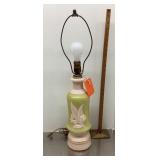 Alacite glass Lily of the Valley table lamp