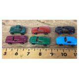 6 Tootsietoy cars