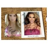 2 signed actress photos