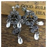Norwegian silver earrings