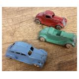 3 Tootsietoy cars