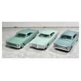 Three 1960s Ford Galaxie 500 promo cars