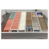 Large box of assorted baseball cards