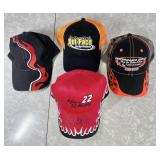Kenny Wallace autographed hat PLUS 3 hats
