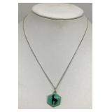 David Andersen Zodiac charm on .835 silver chain