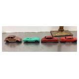 4 Tootsietoy cars
