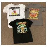 3 printed T-shirts