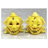 Vintage plastic Humpty Dumpty salt & pepper