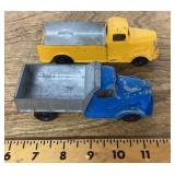 2 Tootsietoy trucks