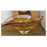 Waterford Evolution pink crystal bowl
