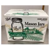 Case of 6 half-gallon Ball Mason jars