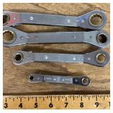 4 Cornwell ratcheting wrenches