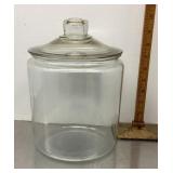 Large glass canister jar