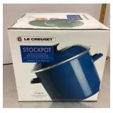Blue Le Creuset stockpot