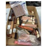 Flat of exotic hardwood used in making ink pens