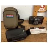 Canon AF35M film camera and case