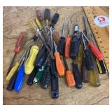 Assorted screwdrivers and nut drivers