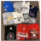 Cardinals and Rams shirts