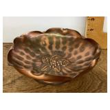 Hammered Gregorian copper dish