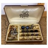 Men's jewelry box and contents