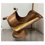 Copper coal scuttle