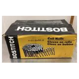 Box of Bostitch coil nails