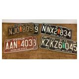 4 sets of Missouri license plates
