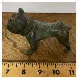 Cast aluminum cigar advertising bulldog