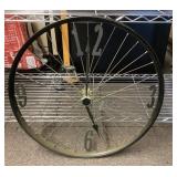 23' Bicycle wheel wall decor (not a working clock)