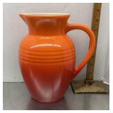 Orange Le Creuset pitcher