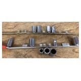 Assorted Craftsman 1/2' sockets