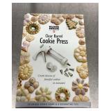 Kuhn Rikon clear barrel cookie press