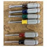 6 Craftsman metric nut drivers