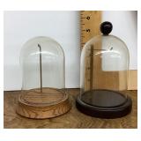 2 glass watch domes
