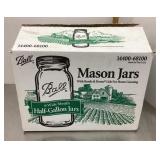 NEW caseof 6 half gallon Mason jars