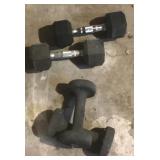 10# and 15# hand weights