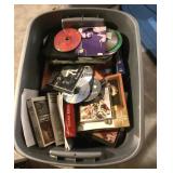 Tote of CDs and DVDs