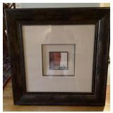 31' square framed painting signed Kawa