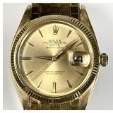 1965 18k gold Rolex Oyster watch w/18k band