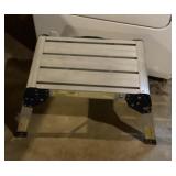 Small aluminum step stool