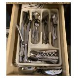 Oneida stainless flatware, gadgets, organizer