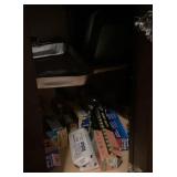 Contents of lower kitchen cabinet