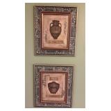 Pair of framed prints13x15